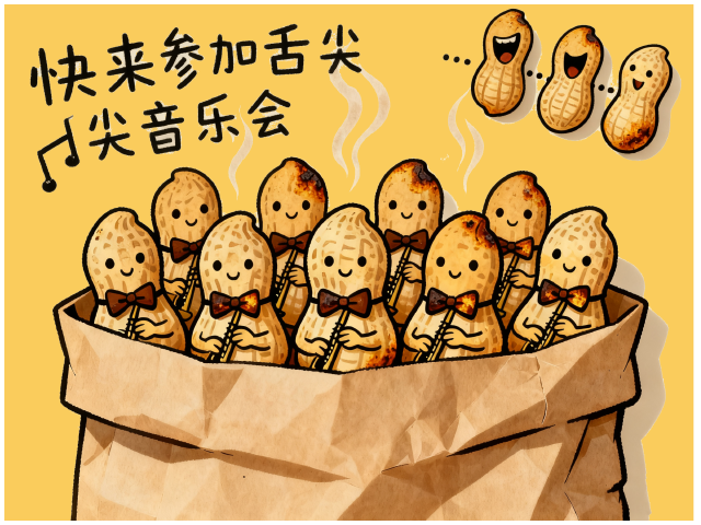 现烤五香花生米